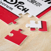 Ik hou van je in veel talen legpuzzel (Zijkant)