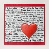 Ik hou van je in veel talen legpuzzel (Verticaal)