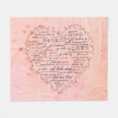 Ik hou van je in verschillende talen fleece deken (Voorkant (Horizontaal))