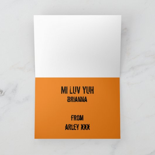 Ik hou van je Jamaicaanse Rasta Kaart (Binnen)