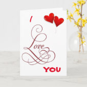 IK HOU VAN JE - JE MAakt ME GELUKKIG!!!! LIEFDESKA Kaart (Gele Bloem)