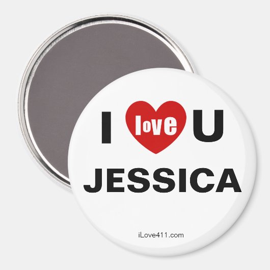 Ik hou van je Jessica Magneet (Voorkant / Achterkant)