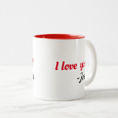 Ik hou van je! Jezus mok (Voorkant rechts)