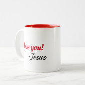 Ik hou van je! Jezus mok (Voorkant links)