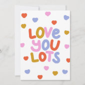 Ik hou van je Jubileum Valentijnsdag platte Kaart (Voorkant)