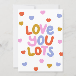Ik hou van je Jubileum Valentijnsdag platte Kaart