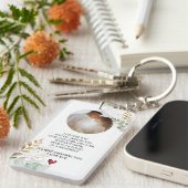 Ik hou van je Jubileum Valentijnsdag verjaardag Sleutelhanger (Voorkant Rechts)