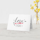 Ik hou van je kaart (Gele Bloem)