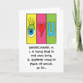 Ik hou van je kaart (Voorkant)