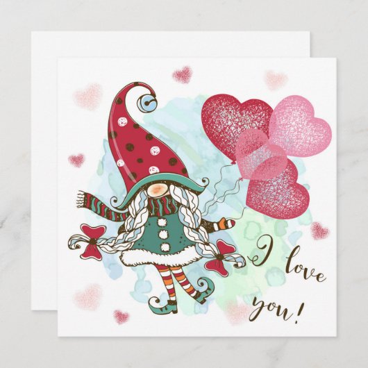 Ik hou van je kaart (Voorkant / Achterkant)