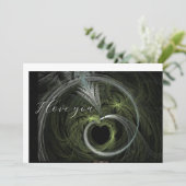 Ik hou van je kaart (Staand voorkant)