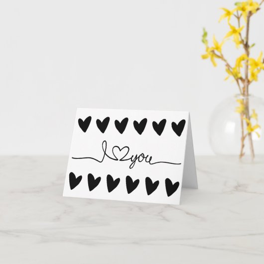 Ik hou van je kaart (Gele Bloem)