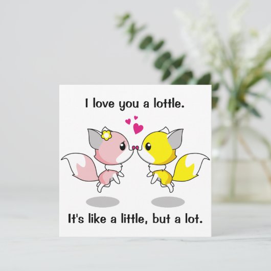 Ik hou van je kaart (Staand voorkant)