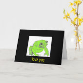 Ik hou van je kaart (Gele Bloem)