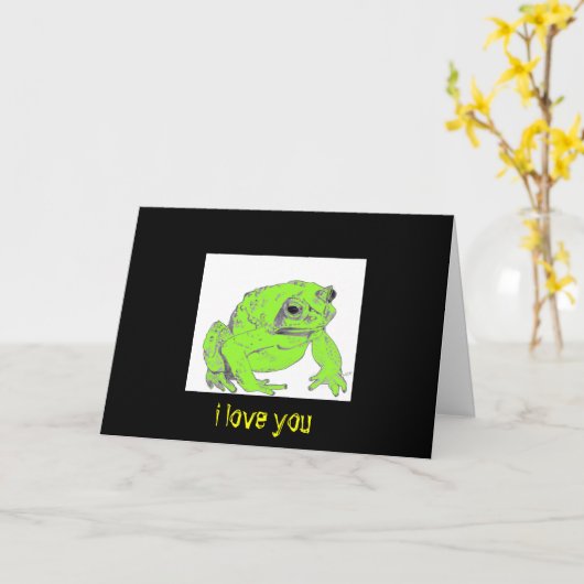 Ik hou van je kaart (Gele Bloem)