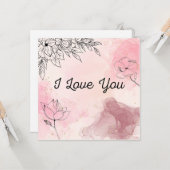 Ik hou van je kaart (Voorkant / Achterkant in situ)