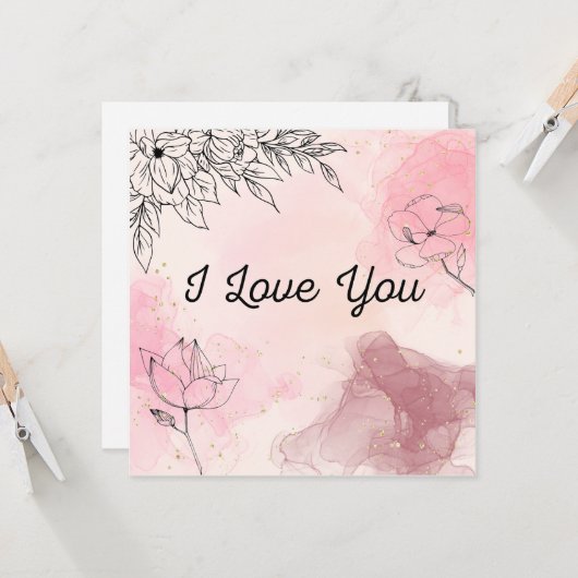 Ik hou van je kaart (Voorkant / Achterkant in situ)