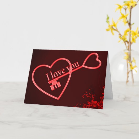 Ik hou van je kaart (Gele Bloem)