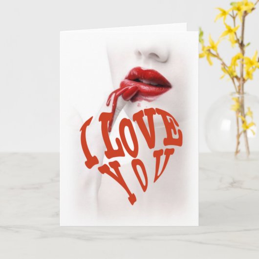 Ik hou van je kaart (Gele Bloem)