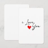 Ik hou van je kaart (Voorkant / Achterkant)