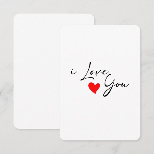 Ik hou van je kaart (Voorkant / Achterkant)
