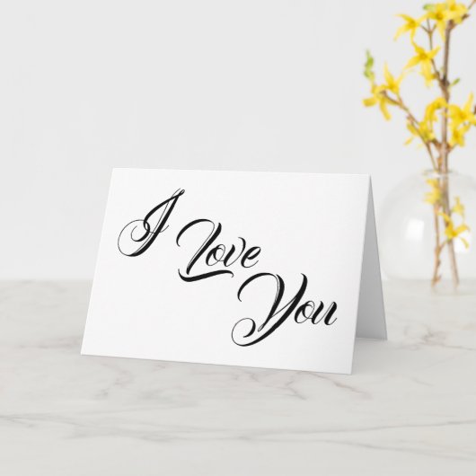 Ik hou van je, kaart (Gele Bloem)