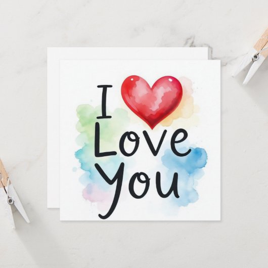 Ik hou van je kaart (Voorkant / Achterkant in situ)