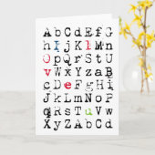 Ik hou van je kaart (Gele Bloem)