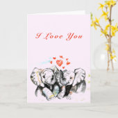 Ik hou van je Kaart Romantic (Gele Bloem)