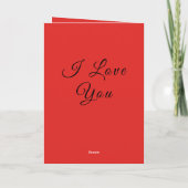 Ik hou van je Kaart voor jou - aangepaste kleuren  (Achterkant)