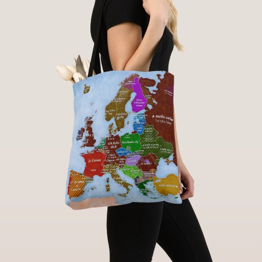 Ik hou van je kaarttas tote bag (Dichtbij)