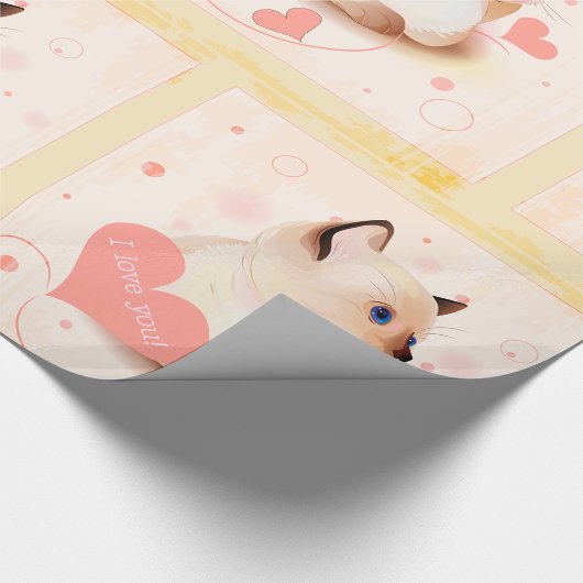 Ik hou van je kat cadeaupapier