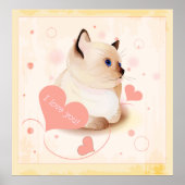 Ik hou van je kat poster (Voorkant)