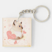 Ik hou van je kat sleutelhanger (Achterkant)