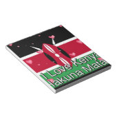 Ik hou van je! Kenya Hakuna Matata Notitieblok (Schuin)