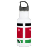 Ik hou van je! Kenya Hakuna Matata Waterfles (Achterkant)