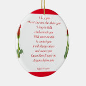 Ik hou van je keramisch ornament (Rechts)