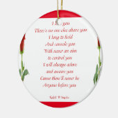 Ik hou van je keramisch ornament (Links)