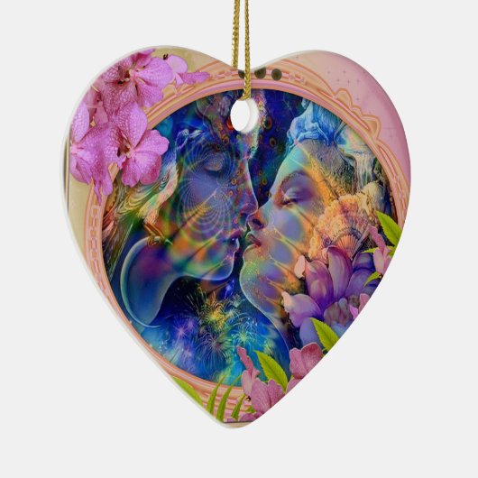 Ik hou van je keramisch ornament (Rechts)