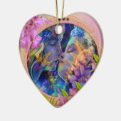 Ik hou van je keramisch ornament (Links)