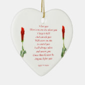 Ik hou van je keramisch ornament (Rechts)