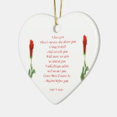 Ik hou van je keramisch ornament (Links)