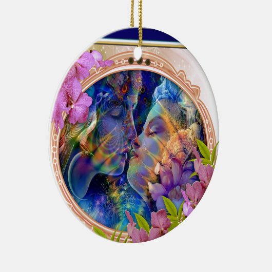 Ik hou van je keramisch ornament (Rechts)