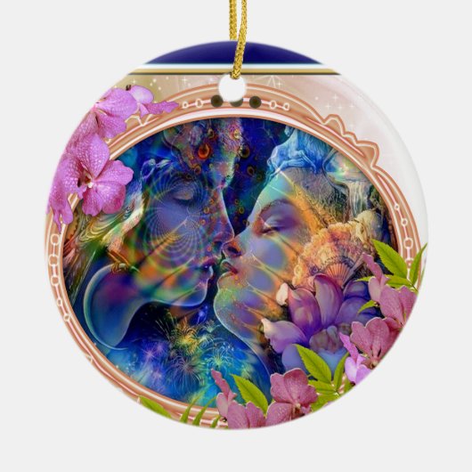 Ik hou van je keramisch ornament (Voorkant)