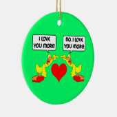 Ik hou van je keramisch ornament (Rechts)