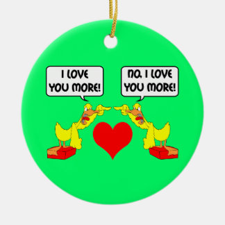 Ik hou van je keramisch ornament