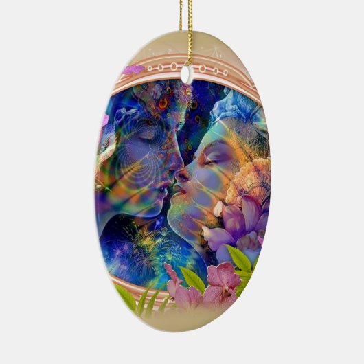 Ik hou van je keramisch ornament (Rechts)