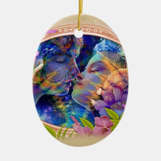 Ik hou van je keramisch ornament (Voorkant)