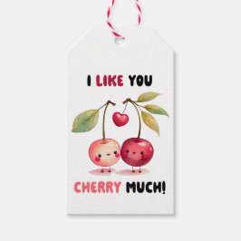 Ik hou van je kersen veel klaslokaal foto Valentij Cadeaulabel