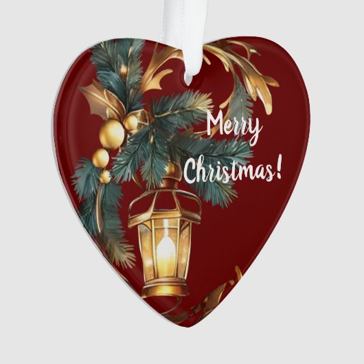 Ik hou van je kerst ornament (voorkant)